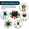 8Pcs Fidget Spinners Glow in The Dark, Fingertip Gyro DIY Deformable Robot Funny Sensory Fidget Toys Decompression Spinner Birthday Gifts Classroom Prizes Party Favors for Kids Adults