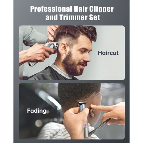 Jack & Rose Clippers and Trimmers Set, Cordless Hair Clippers for Men, Barber Clippers Set