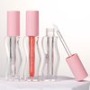 COSIDEA 30pcs Empty 2.5ml/0.08oz Pink lip gloss tubes with wand unique Wave shape lipgloss tube container small capacity for lip Tint DIY (30)