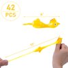 POPLAY 42PCS Flying Chicken Slingshot, Flicking Rubber Chickens Sling Shot Funny Gag Gift for Kid Adult Party Favors Novelty Classroom Exchange Gifts, Valentine Goodie Bag Stuffers