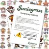 80 PCS Cowboy Temporary Tattoos for Party Supplies, Temporary Tattoo Stickers for Birthday Parties, Animal Tattoos Party Favor Activities, Waterproof Temporary Tattoos. (80 PCS Brown)