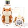 Qrooper Valentine Day Gifts for Kids Talking Hamster Repeats What You Say Stuffed Animals Toys for Kids, Talking Toys for 2 3 Year Old Girl Boy, Interactive Autism Sensory Toys