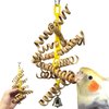Bonka Bird Toys 3449 Bamboo Spring Chain Small Bird Toys Cockatiel Parrot Conure Macaw Budgie Quaker