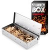 UIRIO Smoker Box for Gas Grilling - Wood Chip Smoker Box for Charcoal Grill - Enhance Grilling Flavors for BBQ Enthusiasts