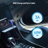 Cable Matters Coiled USB C to USB C Cable with 3A / 60W Fast Charging 1-4 Feet, Support Apple CarPlay, Android Auto, USB C Charger Cable, for iPhone 16/15 Pro Max Plus, Galaxy S23, iPad Pro