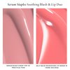 LAURA GELLER NEW YORK Serum Staples Soothing Blush + Lip Duo - Serum Blush Cheek Tint, Practical Pink + Jelly Balm Lip Serum, There She Rose