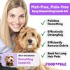 Poodoodle Pain-Free Dematting Comb Kit for Dogs & Cats, Dematting Rake & Detangling Dual-Side Comb Set, Dematting Brush for Dogs & Cats, Pet Grooming Tools Kit for Poodle Doodle & All Long Haired Pets