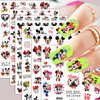 6 Sheets Valentine's Day Nail Art Stickers 3D Cute Cartoon Nail Decals Self Adhesive Love Heart Red Lips Design Nail Stickers Romantic Valentines Nail Decorations Supplies for Women Girls