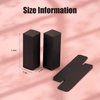Framendino, 50 Pack Black Rectangle Lipstick Boxes Lip Gloss Boxes Lipstick Bottle Boxes Reusable Lip Balm Packaging Cases Essential Oil Wrapping Box for DIY Lip Gloss Gift Packaging