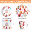 HIPVVILD Circus Carnival Birthday Party Supplies, Circus Theme Party Decorations Dinnerware, Carnival Party Plate, Circus Plate, Cup, Napkin, Circus Party Supplies For Birthday Baby Shower | Serve 24