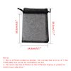 Dealglad® 100pcs Drawstring Organza Jewelry Candy Pouch Party Wedding Favor Gift Bags (6x8, Black)