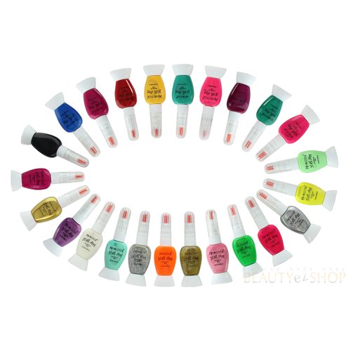 ETA Nail Art Decoration Nail Art Brushes Nail Art Pen Liner Detailer Princessa Set (6pc, Pastel)
