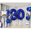 Navy Blue 30 Number Balloons, 40 Inch Giant Number 30 Balloons Foil Mylar Helium Dark Blue Number Balloons for 30th Birthday Party Supplies Anniversary Event Celebration Decorations