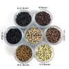 2.5 mm Micro Nano Ring No silicone Copper Beads Tubes Links for I-tip Feather Hair Extensions 1000 units/lot (Dark Blonde)