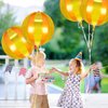 9 Pack Circus Balloons - LIYDE Carnival Decorations Circus Theme Party Decorations Circus Decorations 22 Inch 360 Degree 4D Carnival Balloons (Yellow and Orange)