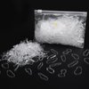 Dimeho Clear Elastic Hair Rubber Bands, 1000 Pcs Mini Rubber Hair Bands Non-slip Elastic Hair Tie Soft Hair Elastics Braids Rubber Bands Small Hair Accessories(Clear)
