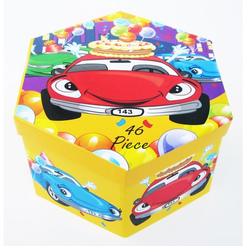 Art Set for Kids - Deluxe Kit with Colored Pencils, Crayons and More - Childrens Arts Craft Supply Organizer/Storage Box - Great Gift for Boys or Girls - 46 Pieces (Yellow)