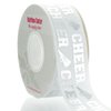 1.5" Silver Cheer Text Grosgrain Ribbon 25yd