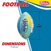 Wahu 100% Waterproof Beach Football with Real Laces for in and Out of Water Play, 9" Outdoor Football for Pool and Beach Games, Teal