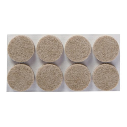 Scotch Felt Pads 32 PCS Beige, Felt Furniture Pads for Protecting Hardwood Floors, 1" Round, Easy-to-apply, Self-Stick design, Reliable protection from nicks, dents and scratches (SP802-NA)