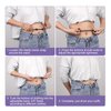 2pcs Crop Bands, Adjustable Clothing Tuck Bands Clothes Tuck Tools Stretchy Elastic Ropes Waist Belts for Shortening Tucking Crop Top Strap Tee Shirt (White Medium)