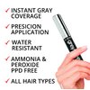 Greyfree Root Touch-Up Hair Mascara Dark-Brown Temporary Gray Roots Concealer