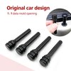 ZKFAR 4 PCS 1.92" x 0.47" Car Door Lock Knobs, Aluminum Alloy Inner Door Lock Pull Pins, Automotive Inner Door Pull Pins Decor, Universal for Most Cars, Trucks, SUVs, RVs (Black)
