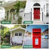 6 Inch Floating House Number Metal Modern Anti-Rust House Address Numbers for Outside with For Mailbox Yard Home Front Door Zinc Alloy Black, 911 Visibility Signage (5)