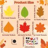 Haooryx DIY Fall Leaf Magnet Craft Kit for Kids 30 Set Maple Leaves DIY Magnet Stickers Autumn Art Craft Supplies for School DIY Activities Supplies Home Refrigerator Class Blackboard Whiteboard Decor
