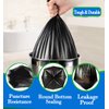 Hommaly 1.5 Gallon 200 pcs Small Black Trash Bags(Fit1.3-1.6 Gal), Strong 1.3 Gallon 1.5 Gallon 1.6 Gallon Garbage Bags,Bathroom Trash Can Bin Liners,Mini Bags Waste Basket Liner,Fit 5-6 Liters-Black