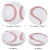 durony 60 Pack Baseball Plates 9 Inch and 7 Inch Round Baseball Themed Paper Plates Baseball Dinner Plates for Game Day, Baseball Birthday Party Supplies