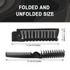 Foldable Combs in Bulk Individually Wrapped, Travel Pocket Hair Comb, Folding Hair Brush Double Headed, Brush Comb Styling Tool for Men Women Combs, Black (One Size, 20, Count)