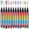 IONSGAKO Nail Art Pens Set 12 Colors Nail Polish Pens Nail Art Markers Acrylic Paint Quick Drying Nail Art Pen DIY Nail Design Painting Kit