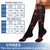 CHARMKING Compression Socks for Women & Men (8 Pairs) 15-20 mmHg Graduated Copper Support Socks are Best for Pregnant, Nurses - Boost Performance, Circulation, Knee High & Wide Calf (L/XL, Multi 13)