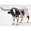 Gemini&Genius Farm Animal Toys, Longhorn Cow Action Figure, Hand Painted, 6 Inches Length, Realistic and Durable Farm Toys for Children Boys and Girls Gift