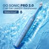 Pop Sonic Pro 2.0 Electric Toothbrush (Blue), Ultrasonic Toothbrush | 45,000 VPM | Electric Toothbrush for Adults & Kids, 4 Mode Electric Tooth Brush - Long-Lasting Dupont Nylon Bristles