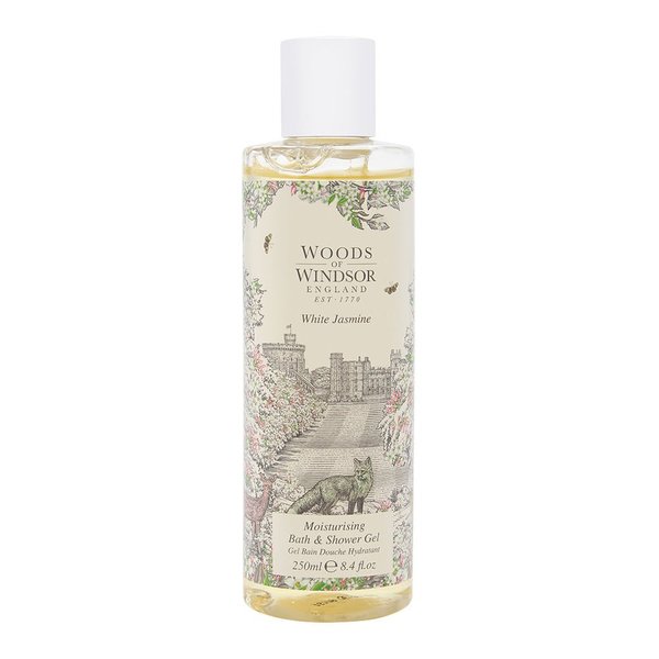 Woods of Windsor Moisturizing Bath & Shower Gel for WoMen, White Jasmine, 8.4 Fluid Ounce (W180034-6)