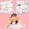 82 PCS 8 Sheet Funny Cute Bunny Temporary Tattoos Sticker Rabbit Animal Themed Birthday Party Decorations Favors Supplies Gifts for Girls Boys Baby Showers Prizes Cute Tattoo School Reward