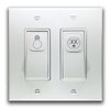 Visual Light Switch Sticker Labels - Bedroom & Bathroom Theme, White, 2D Design, 24PCS