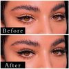 Uranian False Eyelashes Natural Look Faux Mink Lashes Russian Strip Lashes Extensions Wispy D Curl Long Eyelash Fluffy Volume Fake Eyelashes for Women Girls