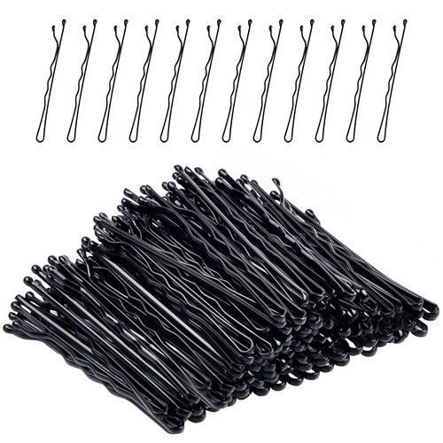 Bobby Pins Black, MORGLES 120Pcs 2In Bobby Pins Hair Pins Bulk with Box for Women Girls
