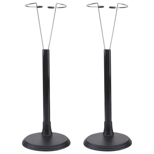 jojofuny Doll Stands for 12- inch Dolls, 2pcs Black Action Figure Stand Portable Fashion Dolls Organizer Display Bracket Doll Holder for Home Decoration, 35cm