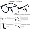 ANDWOOD Blue Light Glasses Kids Girls Boys 3 Pack Computer Gaming Anti Blue Ray Age3-12 TR90 Frame Unbreakable Eyeglasses