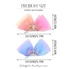 BARTOSI Bow Hair Clips Sparkly Crown Shaped Hair Barrettes Cute Hair Accessories for Women and Girls (Pack of 2)