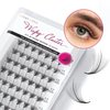 DIY Wispy Individual Lash Clusters 72+12pcs 20D D Curl 0.07 9-16mm Mixed Lengths | Eyelash Clusters Wispy Natural Lash Look Eyelash Extension at Home by Eyesy Lash