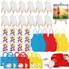 DreamdaMoonnly Watercolor Painting Supplies Set of 12 Mini Painting Kit - Mini Paint Set Canvas with Easel Tote Bags Aprons - Kids Painting Set Art Party Favors for Kids Birthday