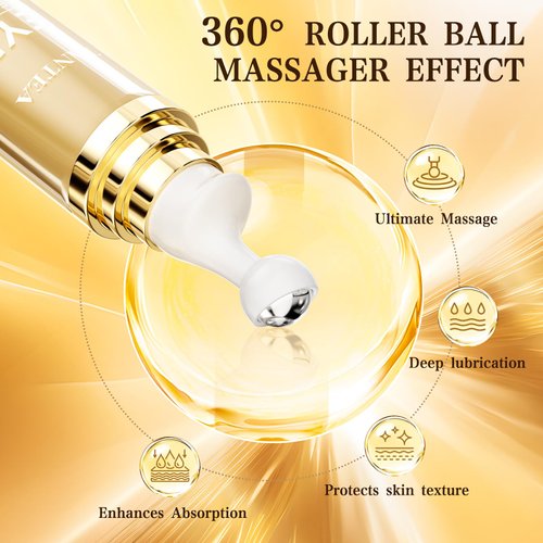 6% Caffeine Eye Cream for Dark Circles, Daily 1% Retinol Caffeine Eye Serum for Puffy Eyes & Under Eye Bags, Eye Skin Care Suitable for Men and Women's