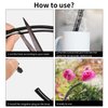 100 Pieces 1/4 Inch Drip Irrigation Plugs 1/4'' Drip Irrigation Tubing End Plugs Black Drip Irrigation Barbed End Closure for Drip Sprinkler Garden Lawn Systems