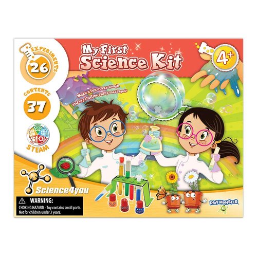 Science4you - My First Science Kit - 26 Experiments to Introduce Children to Science - Fun, Education Activity for Kids Ages 4+