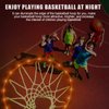 Green Bean LED Basketball Hoop Light Rim and Backboard, Remote Control Basketball Rim Light with 16 Colors 7 Flashing Mode for Playing Basketball in The Dark (Rim and Backboard not Included)